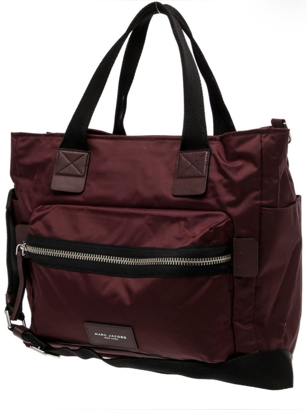 Authentic Marc Jacobs Women's Burgundy Nylon Tote Bag - Picture 3 of 6